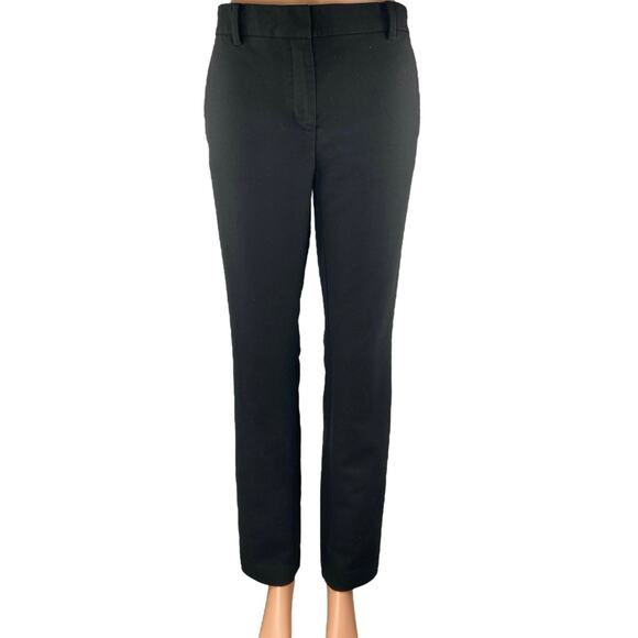 Ann Taylor LOFT Pants - Ann Taylor Women's Black Mid Rise Straight Leg Slim Trousers Dress Pants Size 4